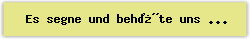 Es segne und beh�te uns (Kanon) - Lied - Gesangbuch Online